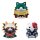 My Hero Academia Mega Cat Project Nyanto! The Big Heroaca Cats Series Sammelfiguren 3er-Pack Izuku Midoriya & Katsuki Bakugo & Shoto Todoroki 12 cm