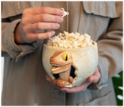 Jurassic Park Raptor EGG Ei Schale Schüssel 3D 0,8 LITER XXL Geschenk