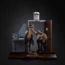 Jurassic Park Art Scale Statue 1/10 Raptors at the Kitchens Door 28 cm