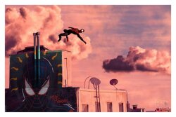 Spider-Man Kunstdruck Miles Morales 30 x 46 cm - ungerahmt