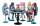 Puella Magi Madoka Magica The Movie: Rebellion PVC Statue Tea Party Cake Song Ver. Set 18 cm