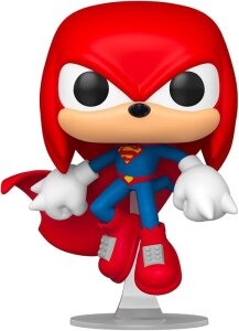 DC x Sonic the Hedgehog POP! Heroes Vinyl Figur Knuckles as Superman 9 cm