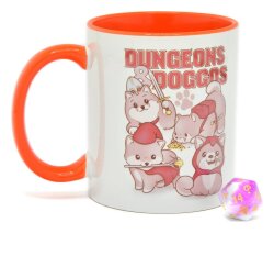 Glassstaff Geschenkbox Tasse & Würfel D20 Dungeons & Doggos