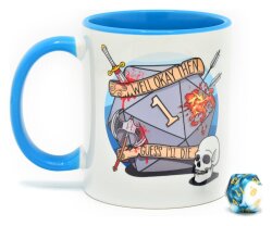 Glassstaff Geschenkbox Tasse & Würfel D20 Guess Ill Die