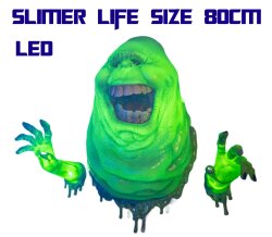 Ghostbusters Wall Breaker Wand Dekoration Slimer Life Size 80cm LED Figur