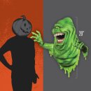 Ghostbusters Wall Breaker Wand Dekoration Slimer Life Size 80cm LED Figur