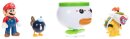 World of Nintendo Minifiguren 2er-Pack Mario and Bowser Jr. Clown Car 6 cm
