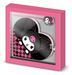 Hello Kitty Notizbuch mit Kugelschreiber Geschenk-Set Kuromi Chess