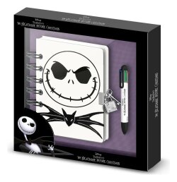 Nightmare before Christmas Notizbuch mit Kugelschreiber Geschenk-Set Jack