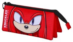 Sonic - The Hedgehog Triple Federmäppchen SEGA Knuckles Sight Red