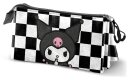 Sanrio Triple Federmäppchen Kuromi Black & White