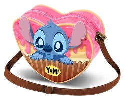 Lilo & Stitch Casual Heart Umhängetasche Muffin Pink