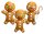Krampus Prop Repliken 3er-Pack Gingerbread Men