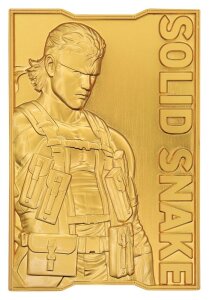Metal Gear Solid 2 Metallbarren Snake 24k Gold Plated Limited Edition