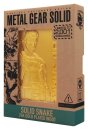 Metal Gear Solid 2 Metallbarren Snake 24k Gold Plated...