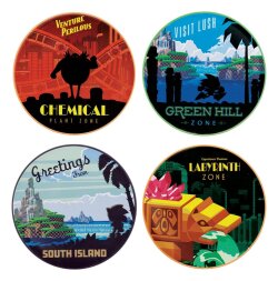 Sonic - The Hedgehog Untersetzer 4er-Pack