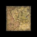 Herr der Ringe Kunstdruck Parchment Map of Middle-earth 59 x 30 cm
