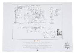 Der Herr der Ringe Bauplan Kunstdruck Beutelsend 59 x 42 cm
