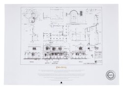 Herr der Ringe Bauplan Kunstdruck The Courtyard of Minas Tirith 59 x 42 cm