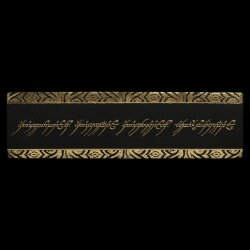 Herr der Ringe Leder Lesezeichen The One Ring Inscription