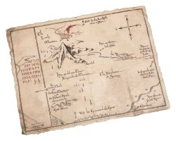 Der Hobbit Kunstdruck Thorins Map 40 x 30 cm