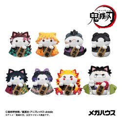 Demon Slayer: Kimetsu no Yaiba Mega Cat Project Sammelfiguren 8er-Pack Fortune Cats Ver. 01 7 cm Blind Box (with gift)