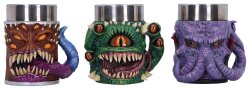 Dungeons & Dragons 3er Set Mini-Krüge Mini Monster 9 cm