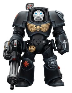 Warhammer 40,000 Actionfigur Black Templars Terminator 3 with Power Fist and Assault Cannon 14 cm