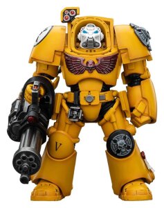 Warhammer 40,000 Actionfigur Imperial Fists Terminator 3 with Power Fist and Assault Cannon 14 cm