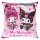 Sanrio Pink Black Party Series Kissen Kuromi & My Melody 35 x 35 cm