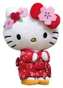 Sanrio Plüschfigur Hello Kitty Kimono Version 22 cm