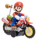 Der Super Mario Galaxy Film Actionfigur mit Rückziehmotorrad Mario 6 cm