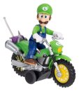 Der Super Mario Galaxy Film Actionfigur mit Rückziehmotorrad Luigi 6 cm