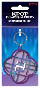 KPop Demon Hunters Metall Schlüsselanhänger Spinner Huntrix
