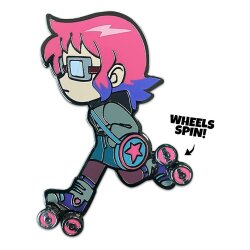 Scott Pilgrim Ansteck-Pin Ramona Skating 5 cm