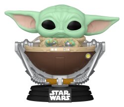 Star Wars: The Mandalorian and Grogu POP! Vinyl Wackelkopf-Figur Grogu in Pram 9 cm