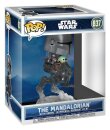 Star Wars: The Mandalorian and Grogu POP! Rides Deluxe Vinyl Wackelkopf-Figur The Mandalorian with Grogu in Imperial Remnant AT-RT 9 cm