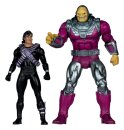 DC Multiverse Megafig Actionfigur 2er Pack Mongul vs Superman (Return of Superman) 25 cm
