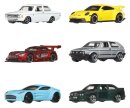 Hot Wheels Silver Series Die-Cast Fahrzeuge 6er-Pack 1/64 Euro Style