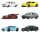 Hot Wheels Silver Series Die-Cast Fahrzeuge 6er-Pack 1/64 Euro Style