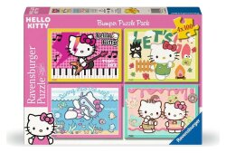 Hello Kitty Puzzles 4er-Pack Los gehts, Hello Kitty! (4x100 Teile)