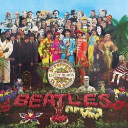 The Beatles Leinwandbild Sgt. Peppers 40x40 cm