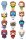 X-Men Bitty POP! Single Vinyl Figuren Display (32) PDQ 2,5 cm