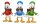 DuckTales Ultimate Actionfiguren 3er-Pack Huey, Dewey, and Louie 18 cm