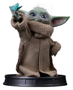 The Mandalorian & Grogu Grogu Collection Statue Grogu Butterfly Wonder