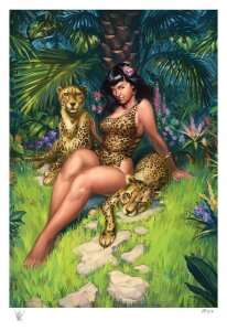 Bettie Page Kunstdruck Jungle Bettie 46 x 61 cm - ungerahmt