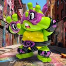 Teenage Mutant Ninja Turtles x Grape Brain Vinyl-Figur Donatello 24 cm