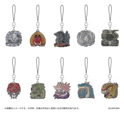 Monster Hunter Wilds Metall-Schlüsselanhänger Monster icon Vol. 2 Blind Box Sortiment (10)