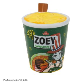 KPop Demon Hunters Squishy Anti-Stress Figur Zoey Hamburger Noodles