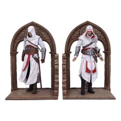 Assassins Creed Buchstützen Altair and Ezio 21 cm Resin Statue DVD Regal Figur